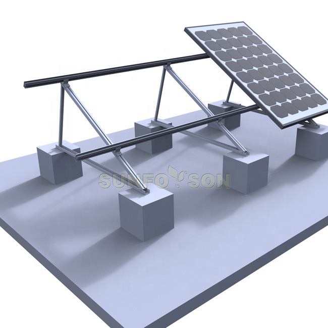 Photovoltaic flat roof bracket selection