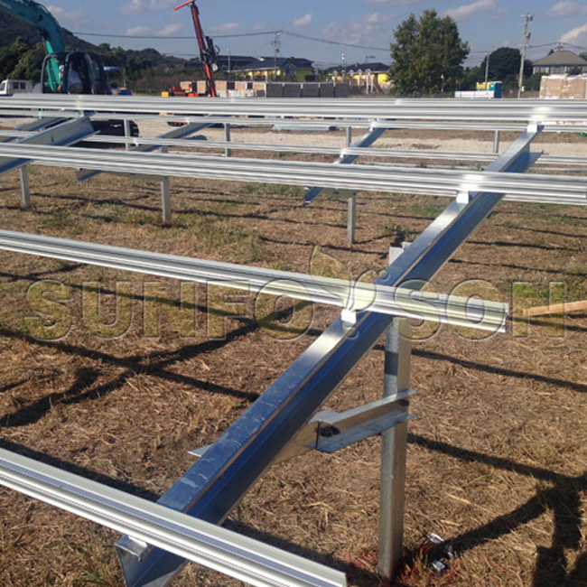 3.5MW pile ground mounting project in Japan