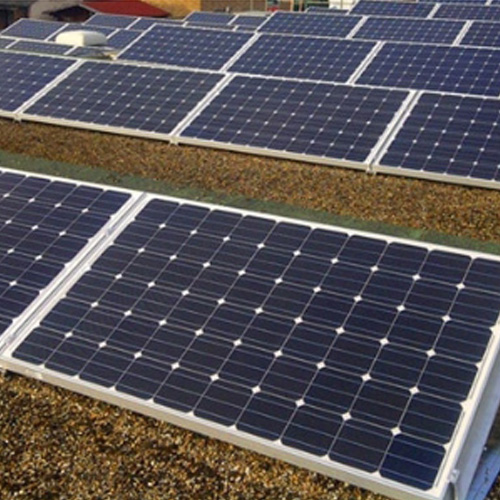1MW ballast flat roof solar mounting in UK