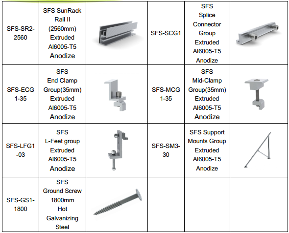 ground screw mounting structure - sunforson company