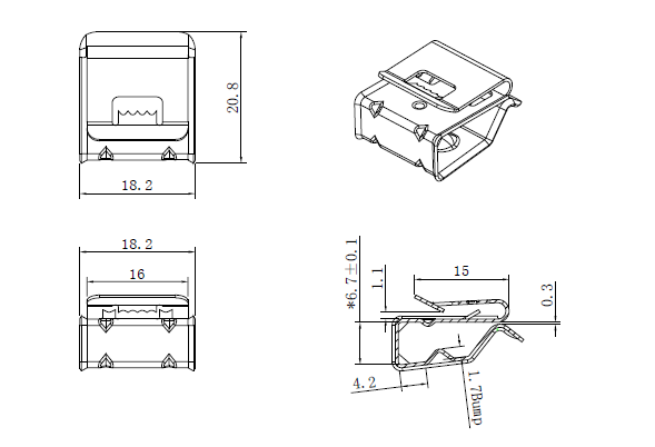 stainless steel solar clips