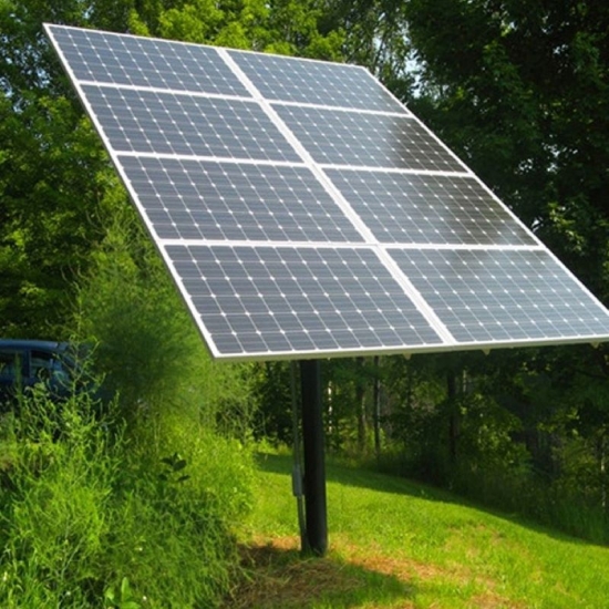 Single Pole Solar Panel Mounting Support