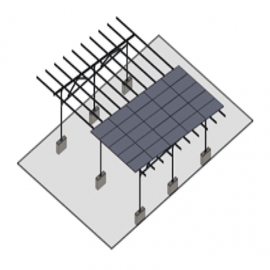 SFS-CP-04B SunRack Concrete Based Ground Mounting