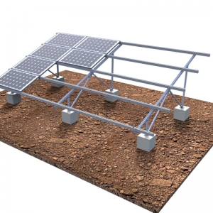 Concrete Base Solar Ground Mounting Structures