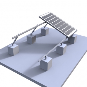 Carbon Steel  Flat Roof Mounting System for Panel Installation