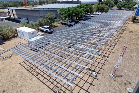 Sunforson Solar Carport Mount with Screw Pile Foundation