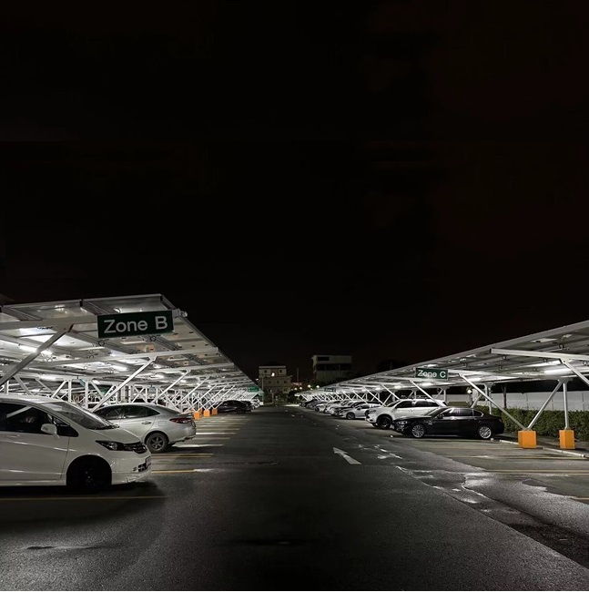 650kw Solar Carport Mounting Projects Finished the Installation in Thailand