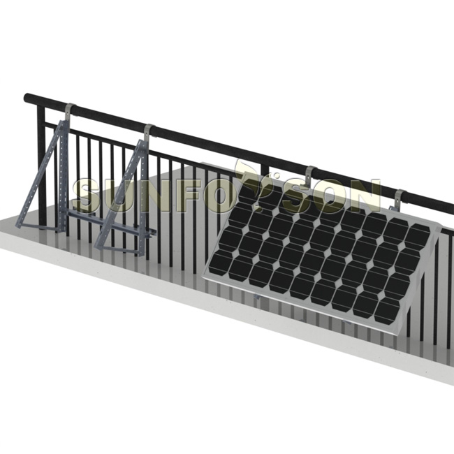 Balcony hanging solar bracket