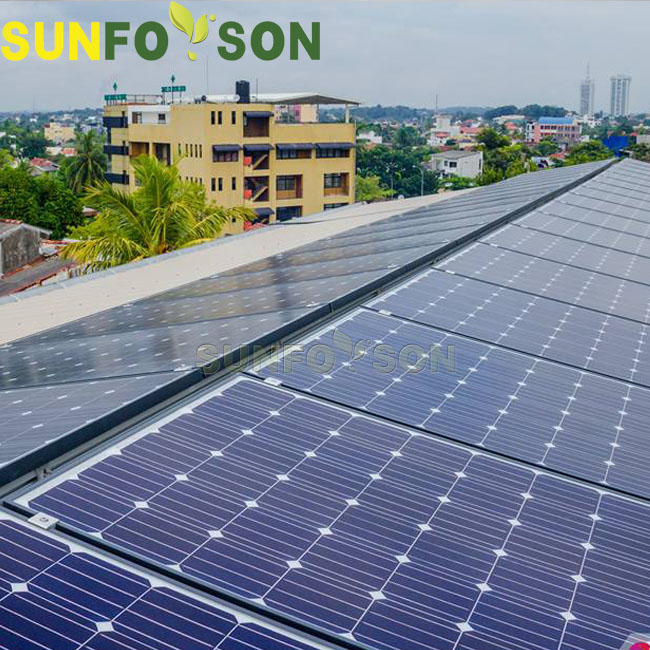 250kw trapezoid metal roof solar mounting project finished in Mexico