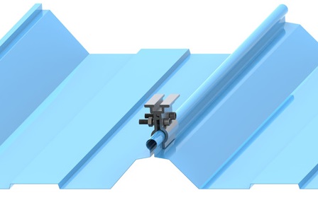 aluminum clip-lock solar panel mount clamps